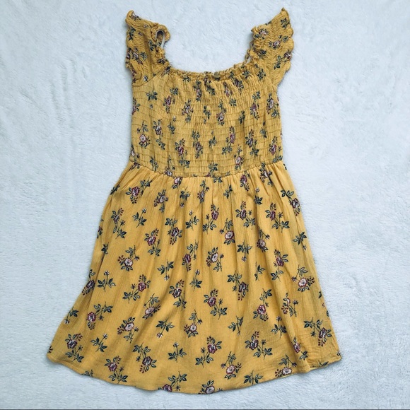 Sky and Sparrow, Yellow Floral Boho Dress, Lined, Size M - Picture 4 of 16